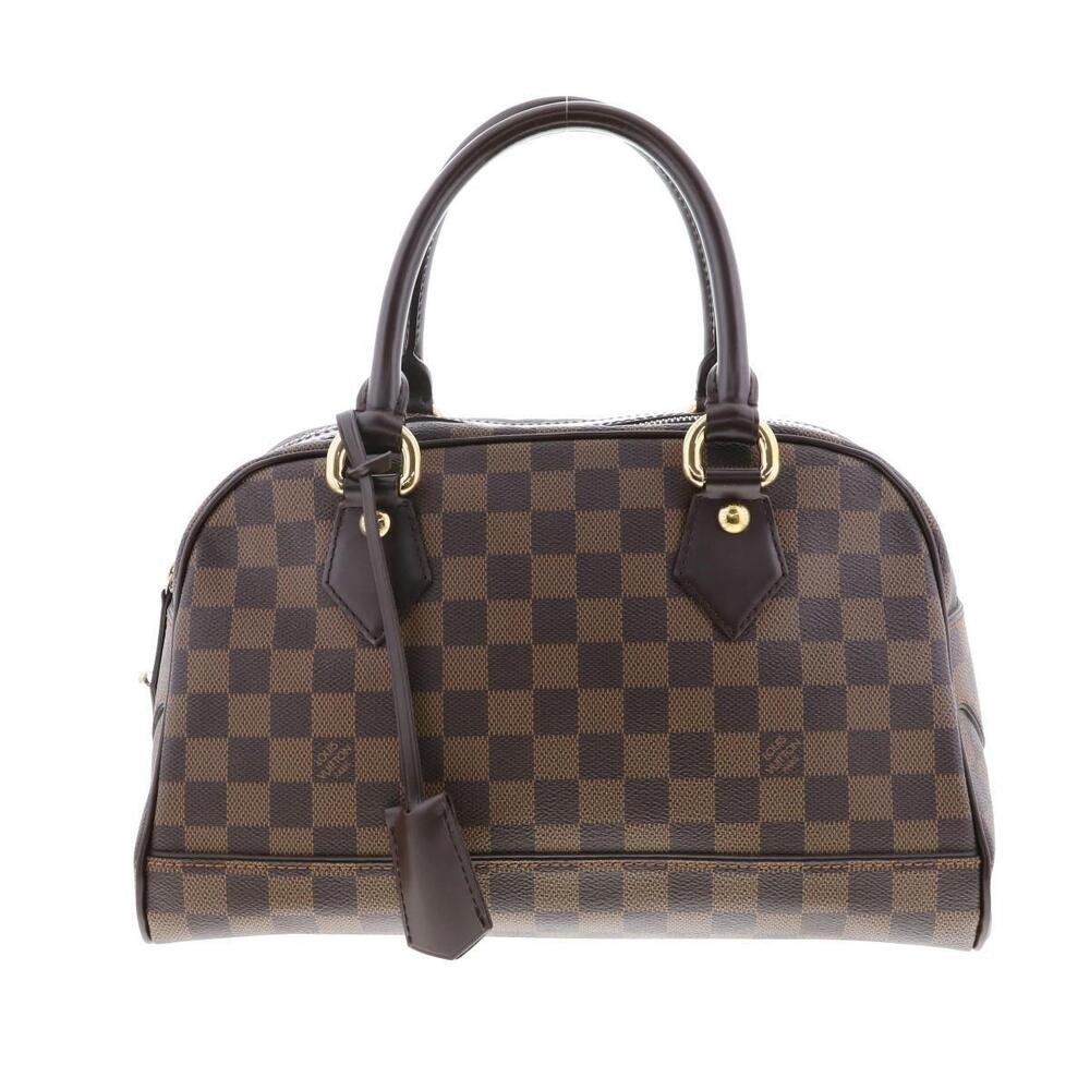 LOUIS VUITTON Duomo Bag Handbag Ebene Brown Damier Brown